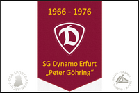 SG Dynamo Peter G&ouml;hring Erfurt Wimpel Jubil&auml;um 10 Jahre