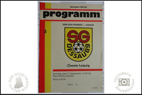 SG Dessau 89 Programm Fussball
