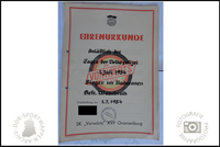 SK Vorw&auml;rts KVP Oranienburg Dokument