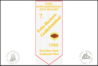 WSG Karl-Marx-Stadt Stadtbezirk West Fritz Heckert Wimpel